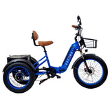 20Ah battery Electric Blue 3SCORE Rear Drive Etrike for senior mobility and ride control
