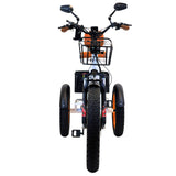 3SCORE MIA Electric Folding Tricycle for Adults with Fat Tires - 750W Motor and 48V Battery - Royal White