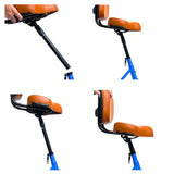 3SCORE Brown Electric Tricycle Seat with Backrest & 27.2 Antishock Seat Post | Ultimate Comfort