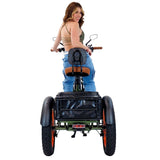Ride with confidence on the 3SCORE Electric Trike in Army Green with reinforced frame and traction