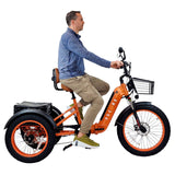 Charged Orange 3SCORE Etrike with optional dual battery system for extended riding range