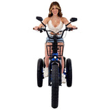 3SCORE Electric Blue Etrike supporting health, independence, and senior-friendly freedom