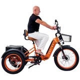 Fat Tire Etrike in Charged Orange for balance, comfort, and wellness