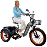 Low-impact Luxury Gray 3SCORE Etrike offers smooth pedal-assisted riding that’s easy on joints and knees