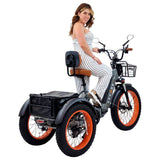 Rear drive 3SCORE Electric Trike in Luxury Gray designed as a premium mobility aid for daily independence