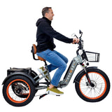 Compact Luxury Gray Rear Drive Etrike by 3SCORE folds easily for RVs, small garages, or apartment use
