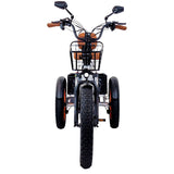 Metallic Silver Etrike with fat tires and rear axle by 3SCORE offers unmatched balance and grip