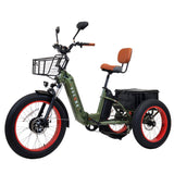 3SCORE Certified Demo Hunter Edition Electric Trike – Dual Battery | Front Wheel Motor | Metallic Green (Limited Edition)