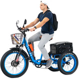 3SCORE FJ18 E-Trike CERTIFIED DEMO (2022 Model) – Fat Tire Foldable | Electric Blue