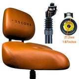 3SCORE Brown Electric Tricycle Seat with Backrest & 27.2 Antishock Seat Post | Ultimate Comfort