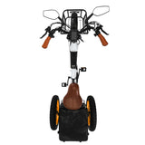 3SCORE 3 wheeled motorized bike white from the top