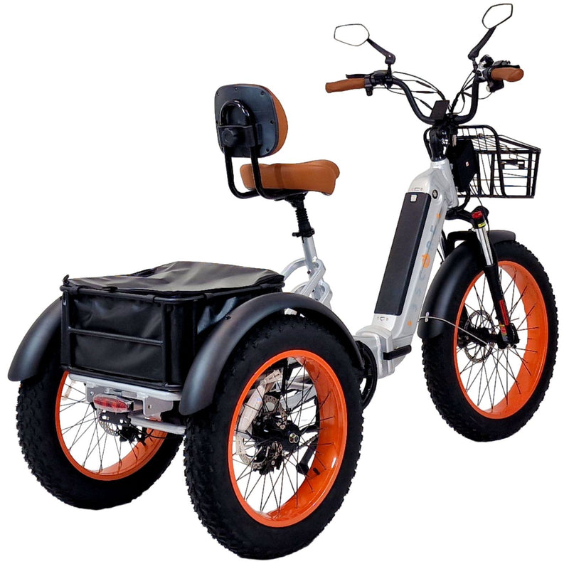 3SCORE Rear Drive Foldable E-Trike β Metallic Silver | 20Ah + Warranty ...