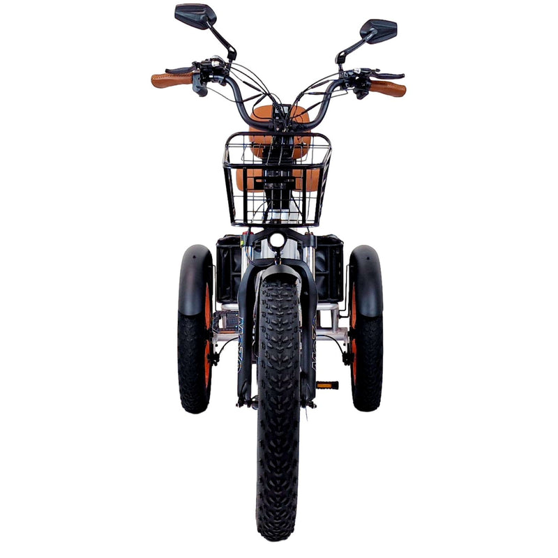 3 wheel bicycle rear axle 3SCORE Rear Drive Foldable E-Trike – Metallic Silver