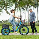 3SCORE FJ18 E-Trike CERTIFIED DEMO (2022 Model) – Fat Tire Foldable | Electric Blue