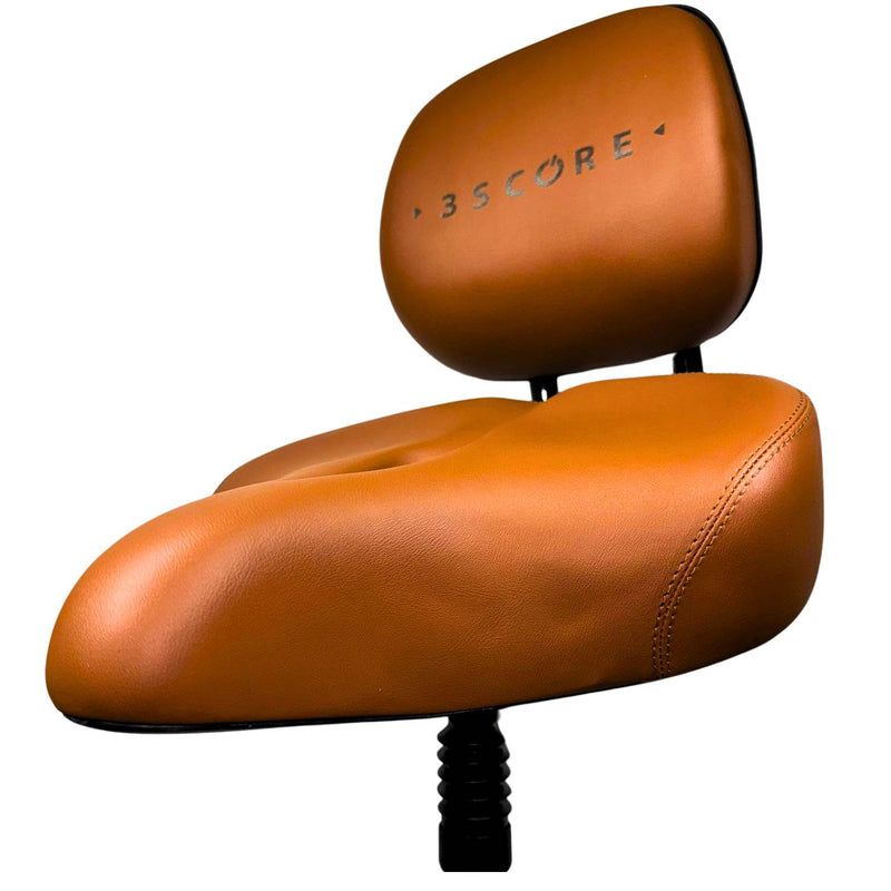 3SCORE Brown Electric Tricycle Seat with Backrest & 30.4 Antishock Seat Post