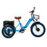 3SCORE fat tire etrike for adults side picture color blue