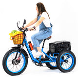 3SCORE FJ18 E-Trike CERTIFIED DEMO (2022 Model) – Fat Tire Foldable | Electric Blue